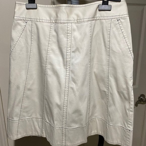 Cream coloured pencil skirt - InWear - Picture 1 of 5